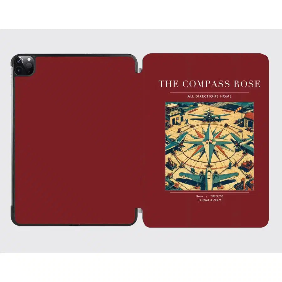 VINTAGE G4139 - The Compass Rose - Designed iPad & Samsung Tablet Cases design on darkred ipad