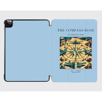 Thumbnail for VINTAGE G4139 - The Compass Rose - Designed iPad & Samsung Tablet Cases design on lightblue ipad