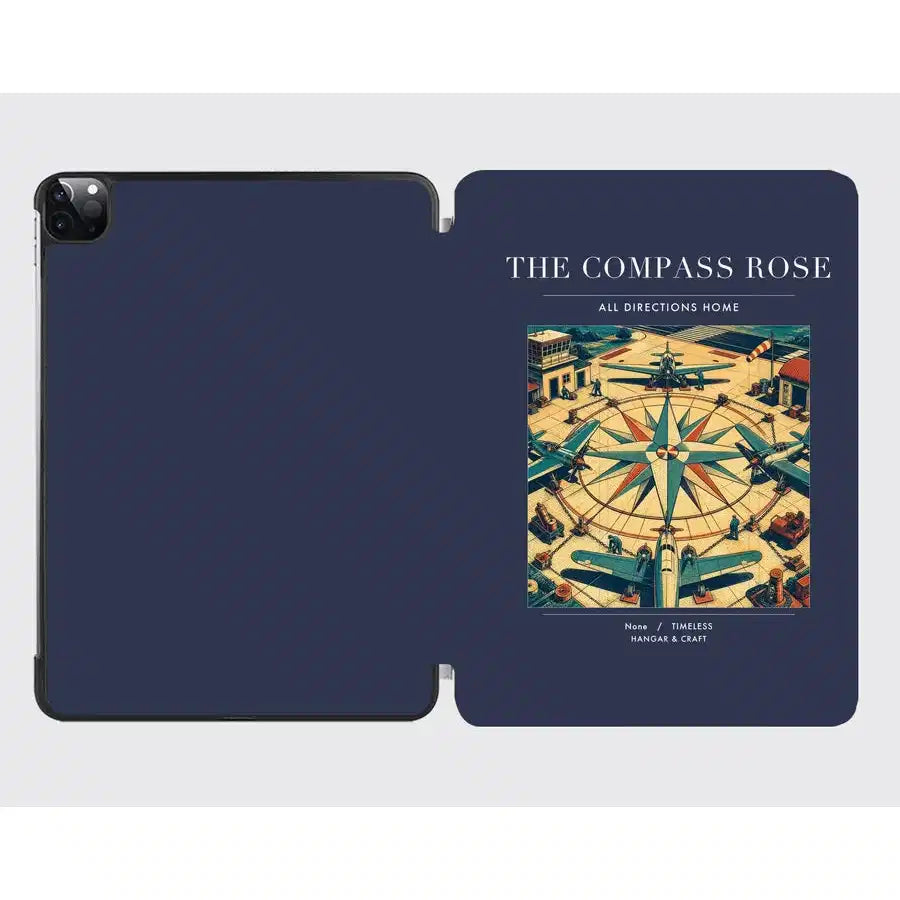 VINTAGE G4139 - The Compass Rose - Designed iPad & Samsung Tablet Cases design on navyblue ipad