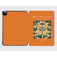 Thumbnail for VINTAGE G4139 - The Compass Rose - Designed iPad & Samsung Tablet Cases design on orange ipad