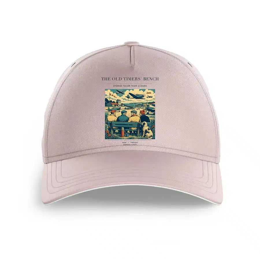 VINTAGE G4140 - The Old Timers' Bench - Printed Hat design on pink