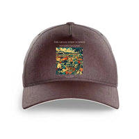 Thumbnail for VINTAGE G4142 - The Grass Strip Summer - Printed Hat design on brown
