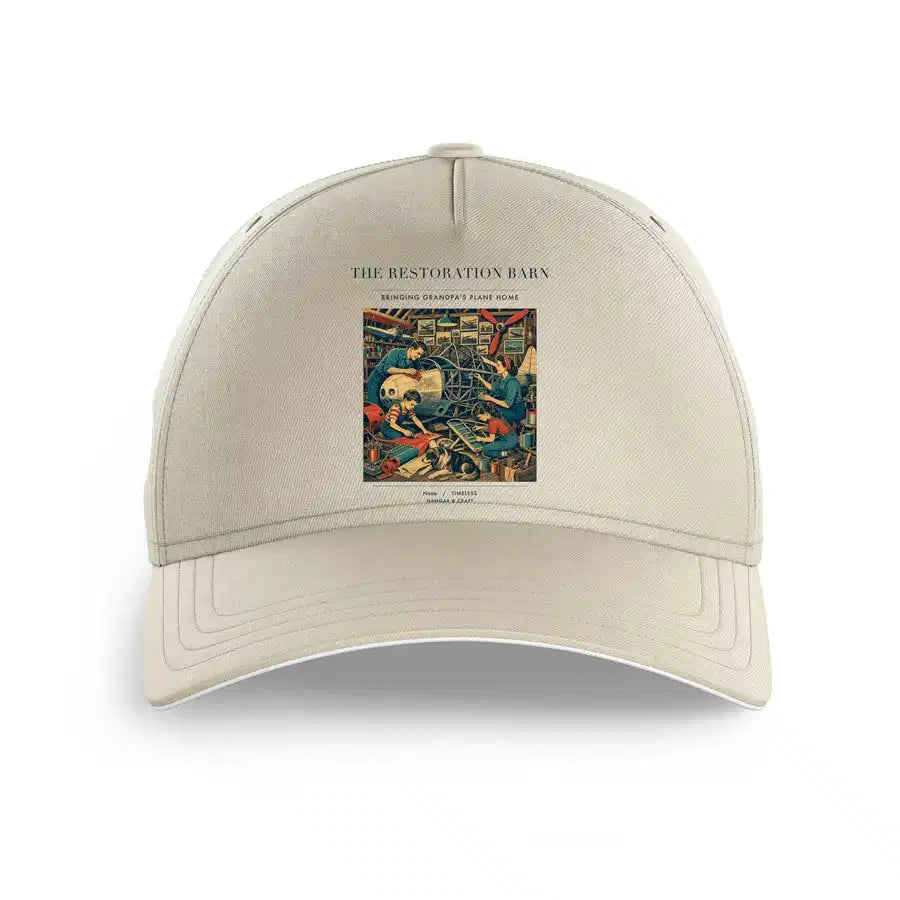 VINTAGE G4143 - The Restoration Barn - Printed Hat design on beige