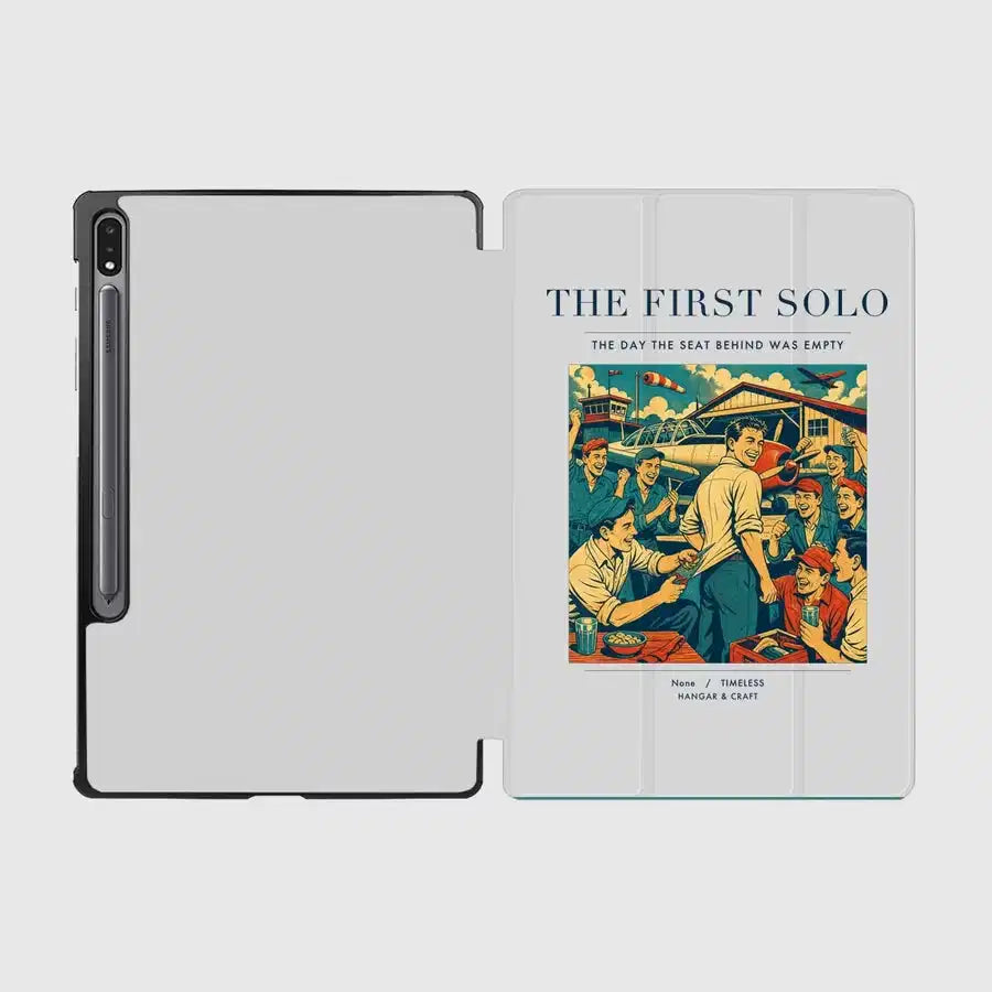 VINTAGE G4144 - The First Solo - Designed iPad & Samsung Tablet Cases design on lightgray samsung