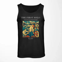 Thumbnail for VINTAGE G4144 - The First Solo - Designed Tank Tops design on black