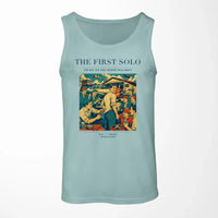 Thumbnail for VINTAGE G4144 - The First Solo - Designed Tank Tops design on lightgreen