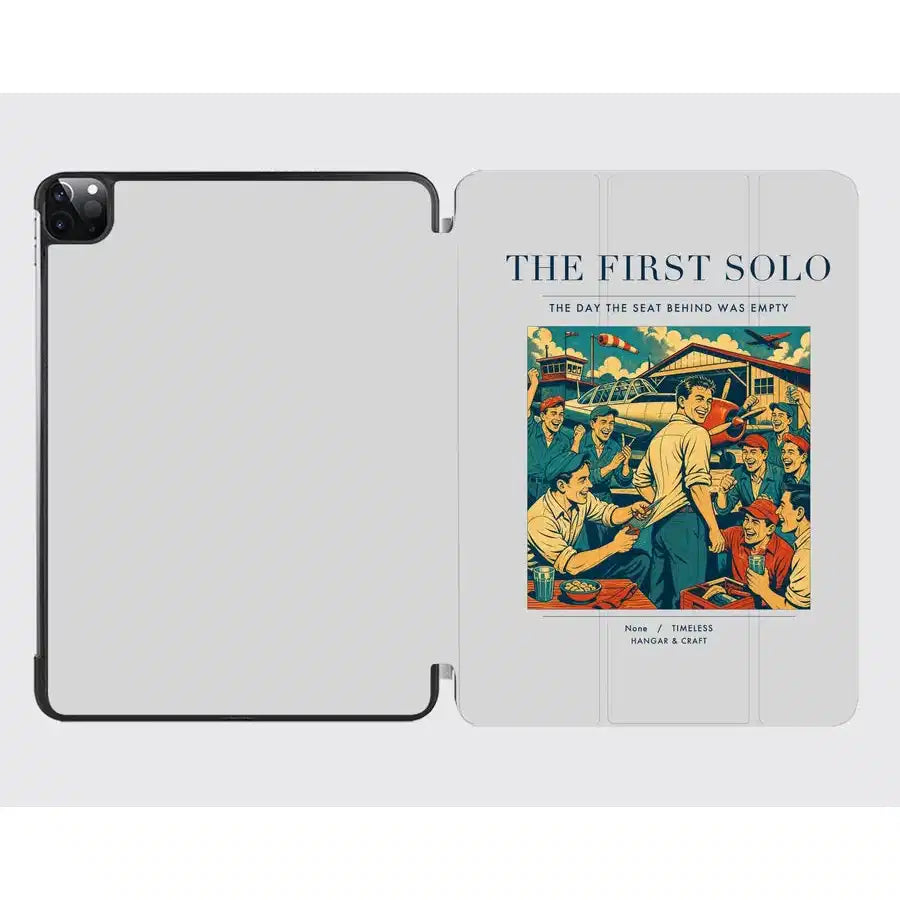 VINTAGE G4144 - The First Solo - Designed iPad & Samsung Tablet Cases design on lightgray ipad