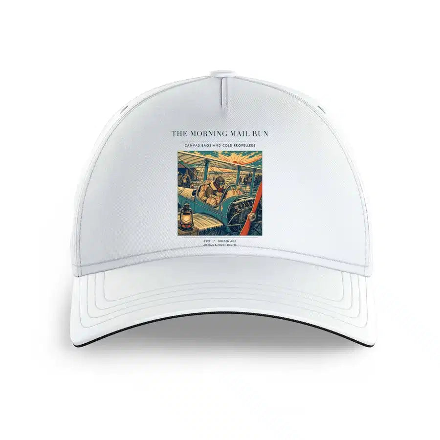 VINTAGE G4146 - The Morning Mail Run - Printed Hat design on white
