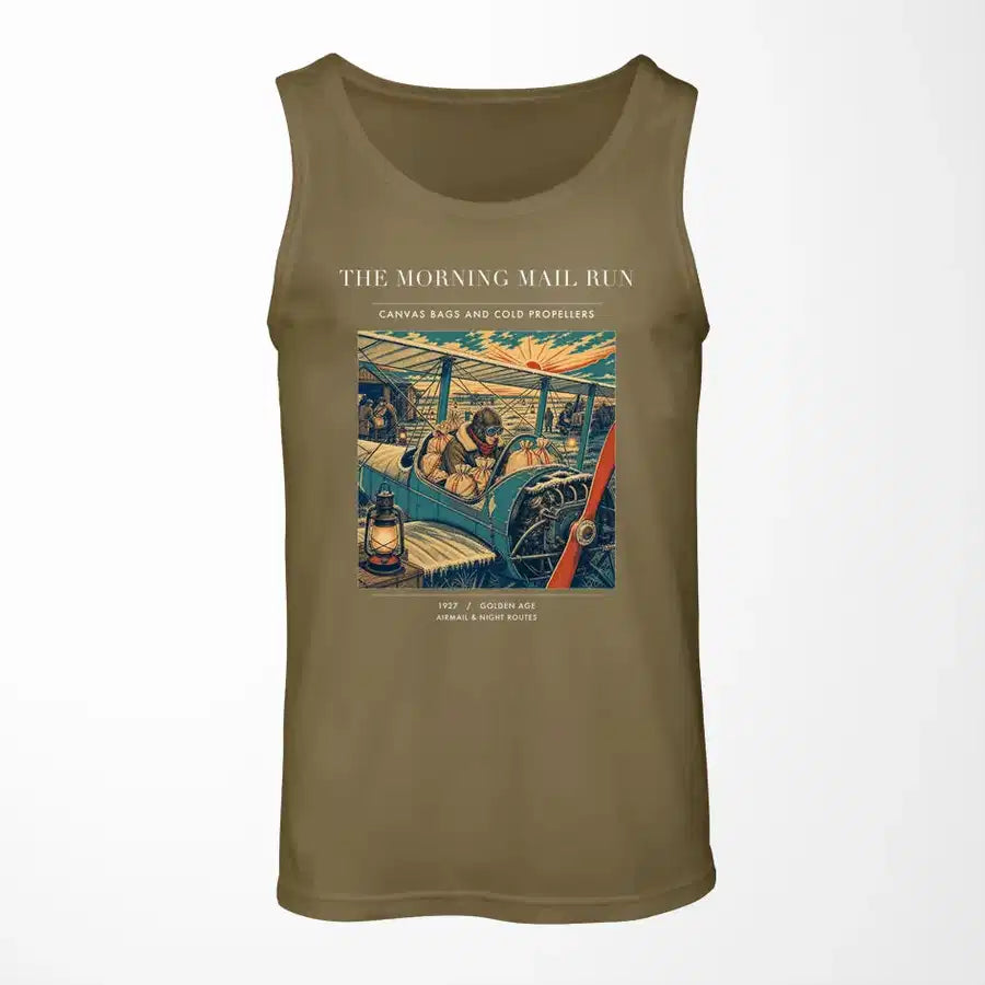 VINTAGE G4146 - The Morning Mail Run - Designed Tank Tops design on greenarmy