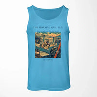 Thumbnail for VINTAGE G4146 - The Morning Mail Run - Designed Tank Tops design on skyblue