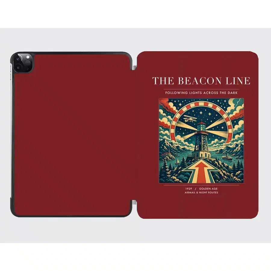 VINTAGE G4147 - The Beacon Line - Designed iPad & Samsung Tablet Cases design on darkred ipad