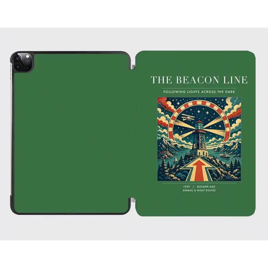 VINTAGE G4147 - The Beacon Line - Designed iPad & Samsung Tablet Cases design on green ipad