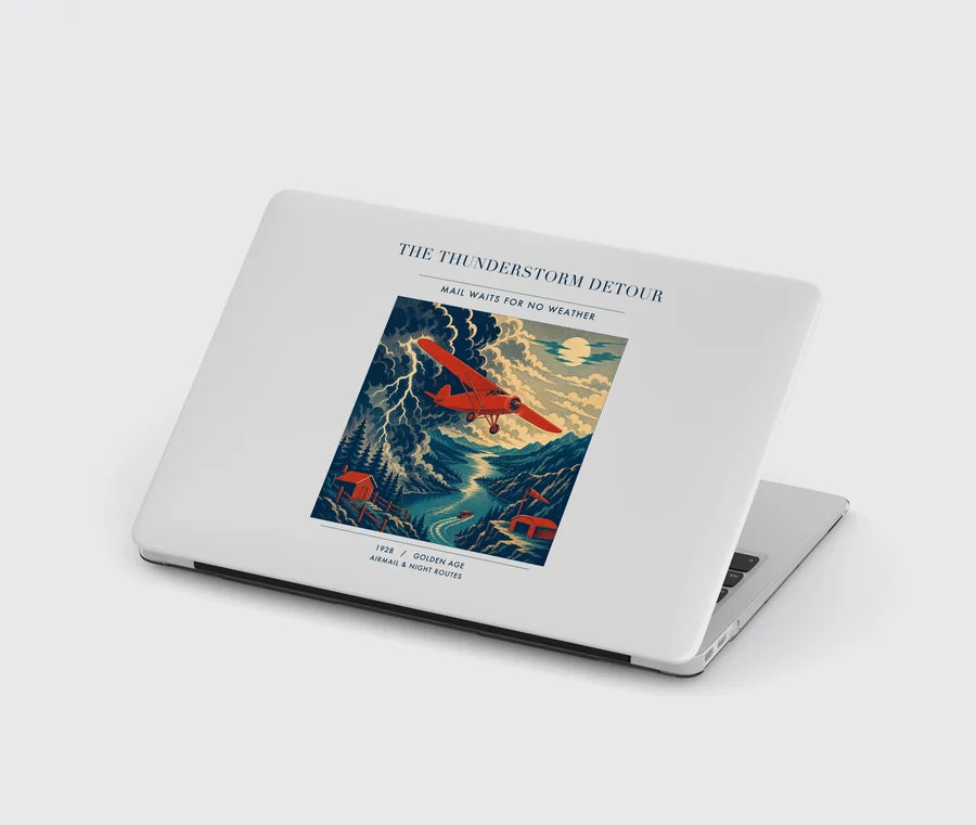 VINTAGE G4148 - The Thunderstorm Detour - Designed MacBook Cases design on lightgray