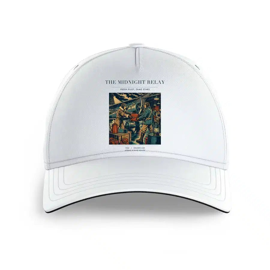 VINTAGE G4149 - The Midnight Relay - Printed Hat design on white