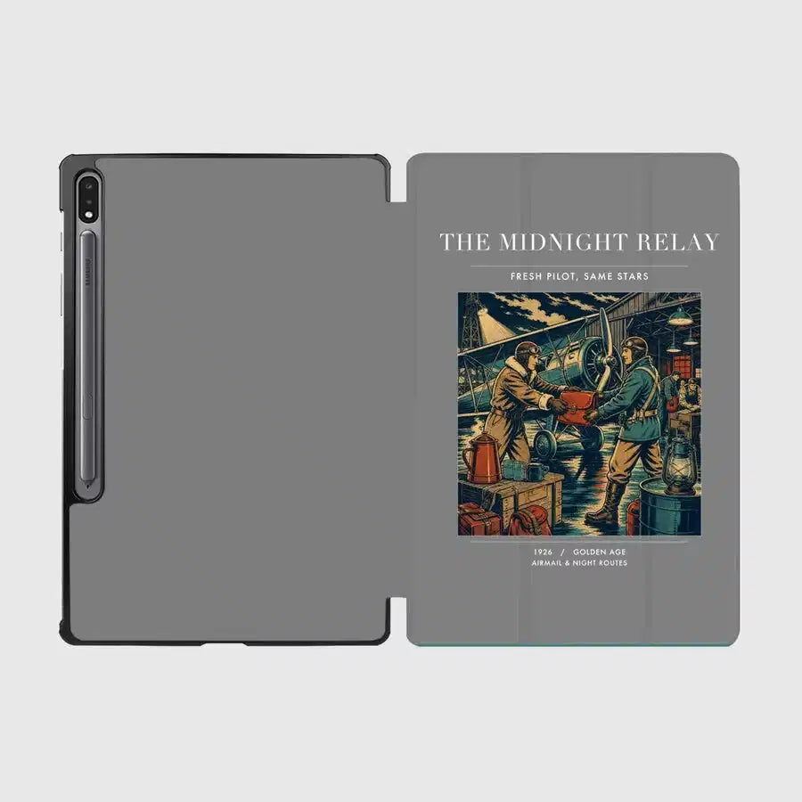 VINTAGE G4149 - The Midnight Relay - Designed iPad & Samsung Tablet Cases design on gray samsung