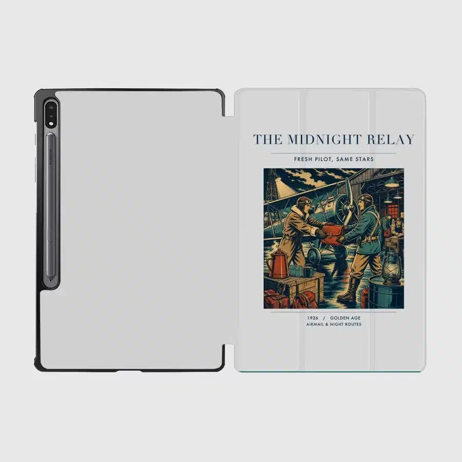 VINTAGE G4149 - The Midnight Relay - Designed iPad & Samsung Tablet Cases design on lightgray samsung