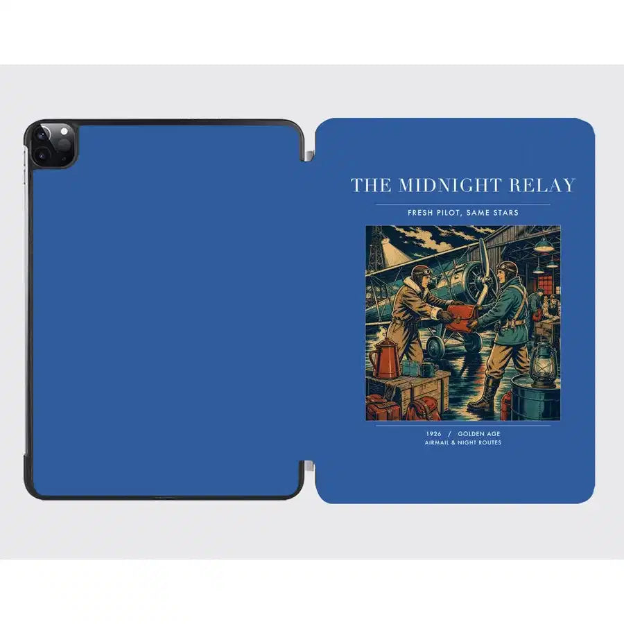 VINTAGE G4149 - The Midnight Relay - Designed iPad & Samsung Tablet Cases design on blue ipad