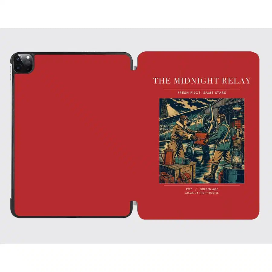 VINTAGE G4149 - The Midnight Relay - Designed iPad & Samsung Tablet Cases design on red ipad