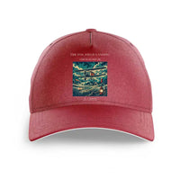 Thumbnail for VINTAGE G4150 - The Fog Field Landing - Printed Hat design on darkred