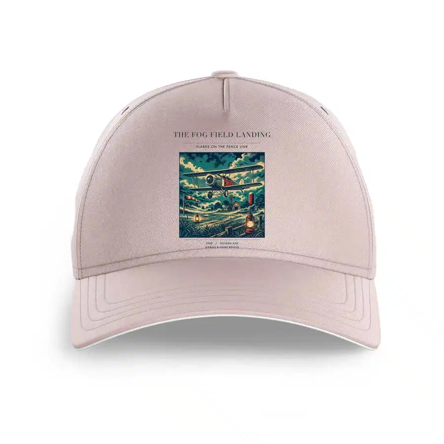 VINTAGE G4150 - The Fog Field Landing - Printed Hat design on pink