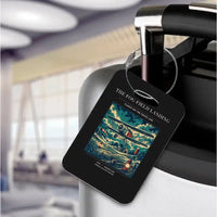 Thumbnail for VINTAGE G4150 - The Fog Field Landing - Acrylic Luggage Tags design on black