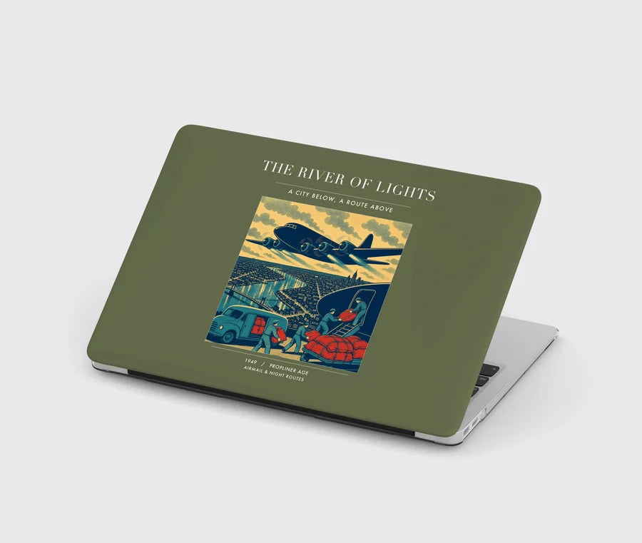VINTAGE G4152 - The River Of Lights - Designed MacBook Cases design on greenarmy