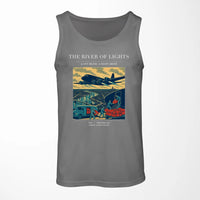 Thumbnail for VINTAGE G4152 - The River Of Lights - Designed Tank Tops design on gray