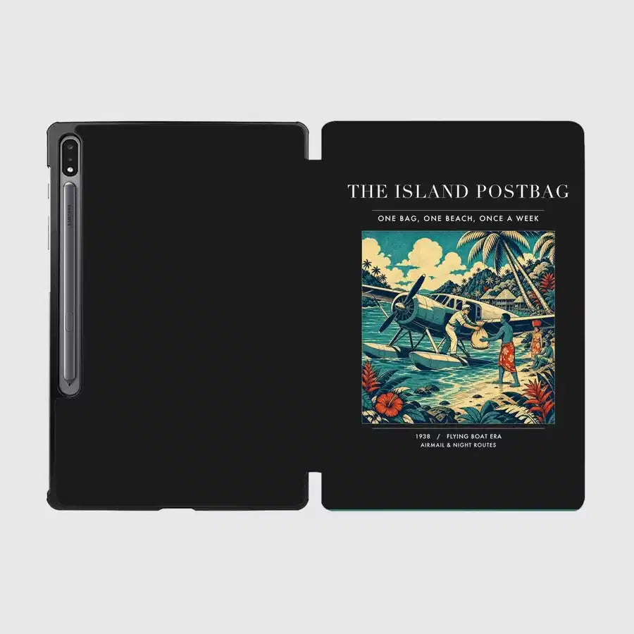 VINTAGE G4154 - The Island Postbag - Designed iPad & Samsung Tablet Cases design on black samsung