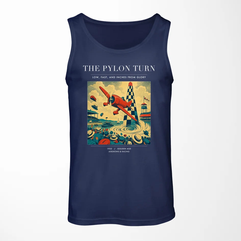 VINTAGE G4156 - The Pylon Turn - Designed Tank Tops design on darkblue