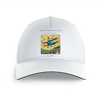 Thumbnail for VINTAGE G4157 - The Wingwalker's Wave - Printed Hat design on white
