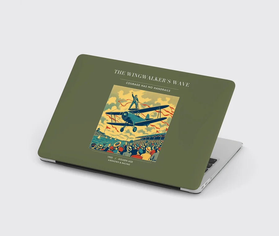 VINTAGE G4157 - The Wingwalker's Wave - Designed MacBook Cases design on greenarmy