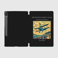 Thumbnail for VINTAGE G4157 - The Wingwalker's Wave - Designed iPad & Samsung Tablet Cases design on black samsung