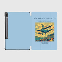 Thumbnail for VINTAGE G4157 - The Wingwalker's Wave - Designed iPad & Samsung Tablet Cases design on lightblue samsung