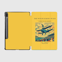 Thumbnail for VINTAGE G4157 - The Wingwalker's Wave - Designed iPad & Samsung Tablet Cases design on yellow samsung