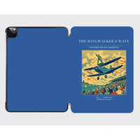 Thumbnail for VINTAGE G4157 - The Wingwalker's Wave - Designed iPad & Samsung Tablet Cases design on blue ipad