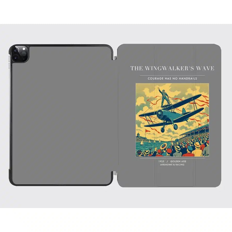 VINTAGE G4157 - The Wingwalker's Wave - Designed iPad & Samsung Tablet Cases design on gray ipad