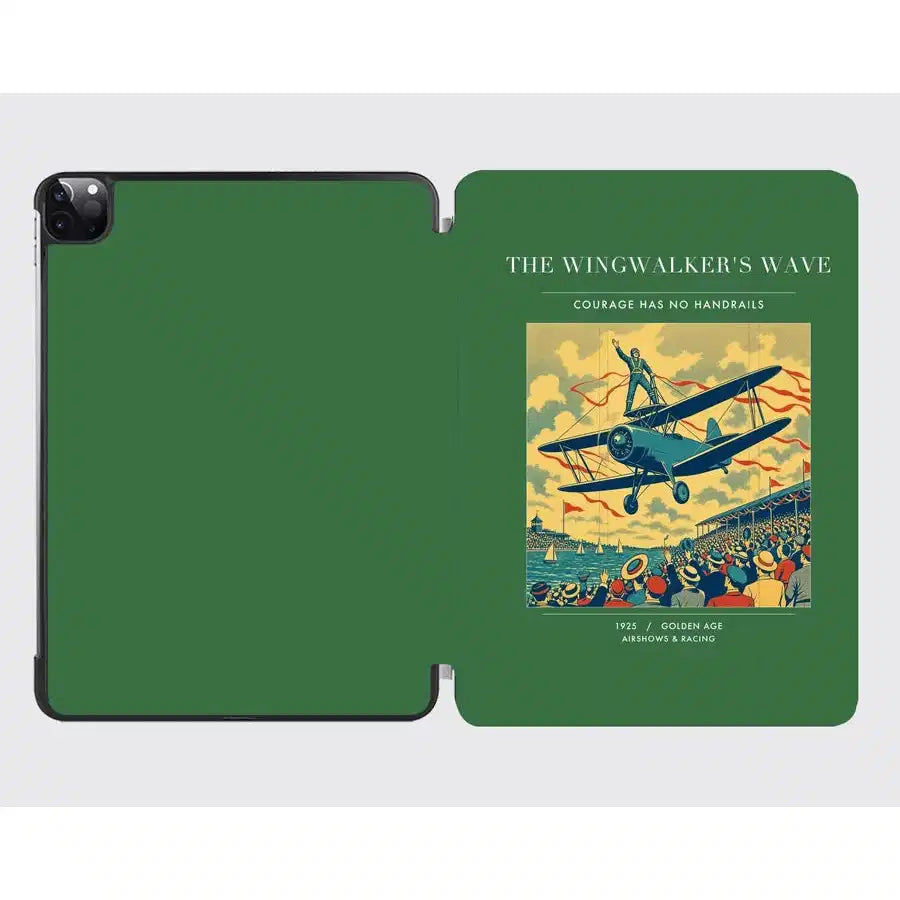 VINTAGE G4157 - The Wingwalker's Wave - Designed iPad & Samsung Tablet Cases design on green ipad