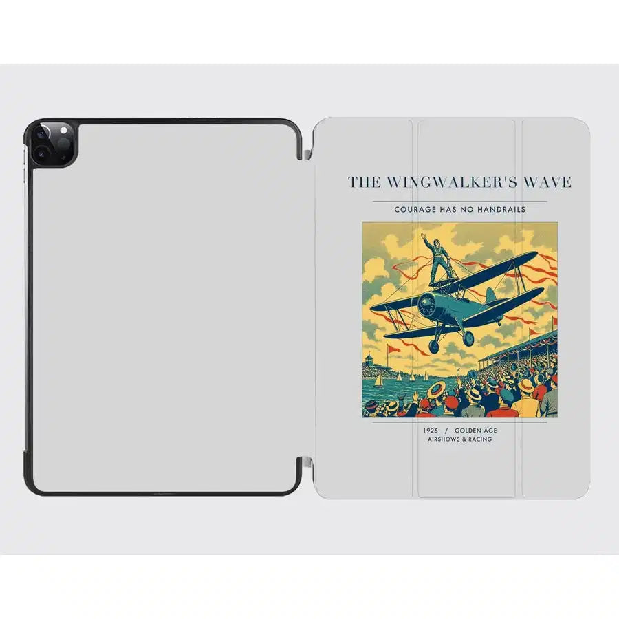 VINTAGE G4157 - The Wingwalker's Wave - Designed iPad & Samsung Tablet Cases design on lightgray ipad