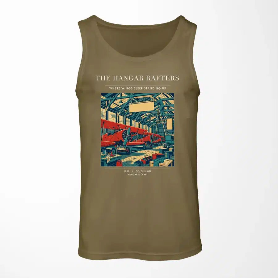 VINTAGE G4166 - The Hangar Rafters - Designed Tank Tops design on greenarmy