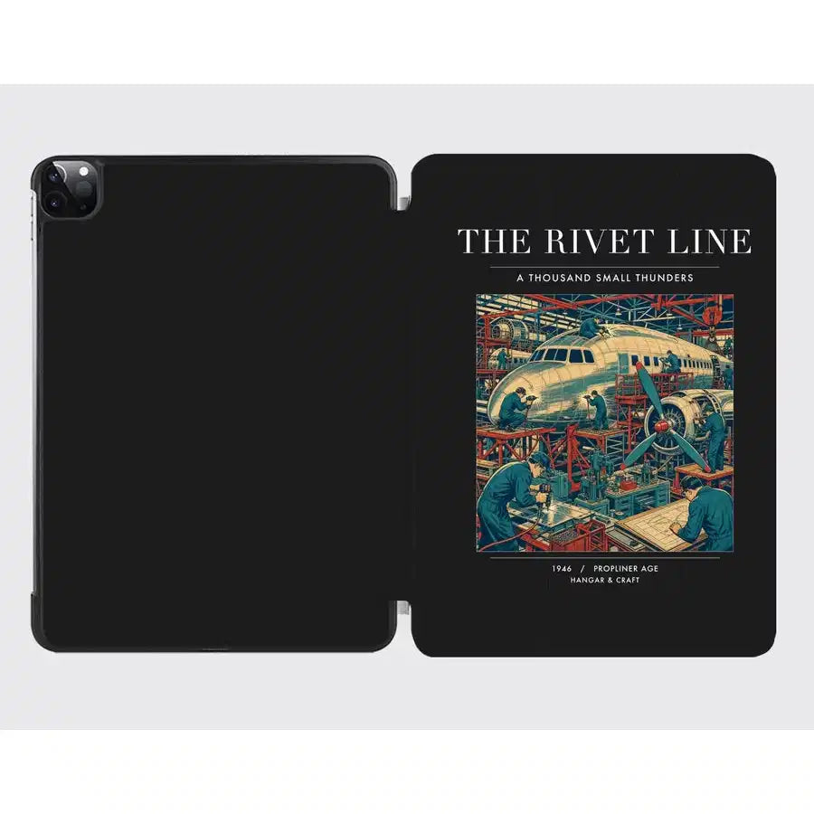 VINTAGE G4170 - The Rivet Line - Designed iPad & Samsung Tablet Cases design on black ipad