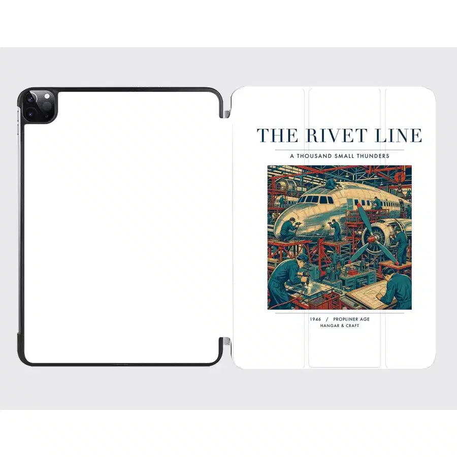 VINTAGE G4170 - The Rivet Line - Designed iPad & Samsung Tablet Cases design on white ipad