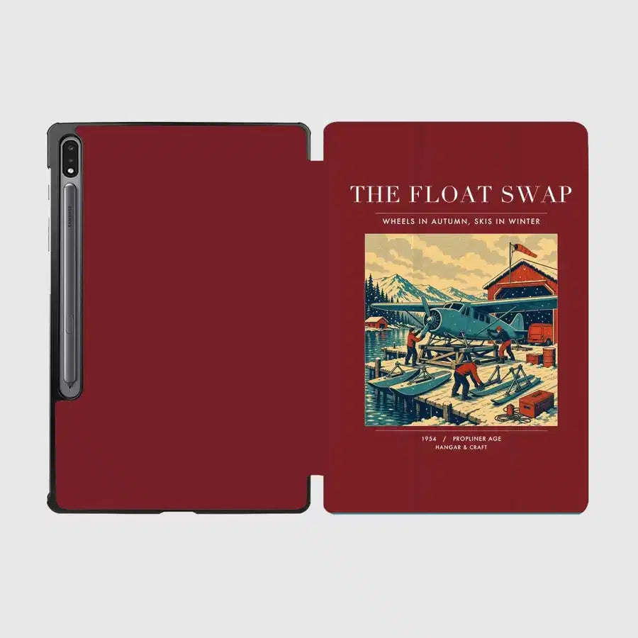 VINTAGE G4175 - The Float Swap - Designed iPad & Samsung Tablet Cases design on darkred samsung