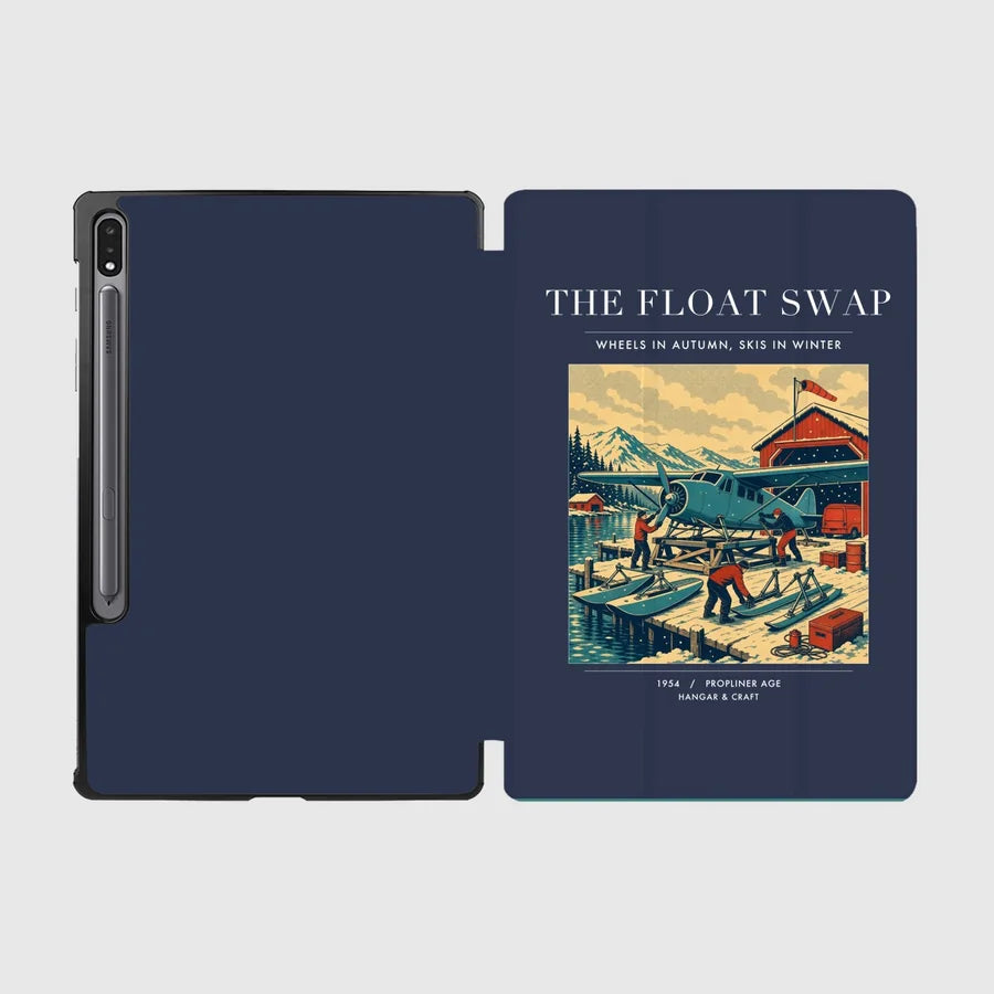 VINTAGE G4175 - The Float Swap - Designed iPad & Samsung Tablet Cases design on navyblue samsung