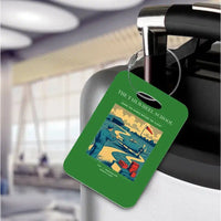 Thumbnail for VINTAGE G4178 - The Tailwheel School - Acrylic Luggage Tags design on green