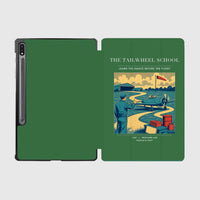 Thumbnail for VINTAGE G4178 - The Tailwheel School - Designed iPad & Samsung Tablet Cases design on green samsung