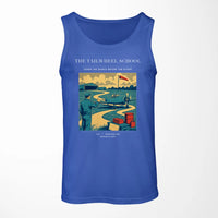 Thumbnail for VINTAGE G4178 - The Tailwheel School - Designed Tank Tops design on blue
