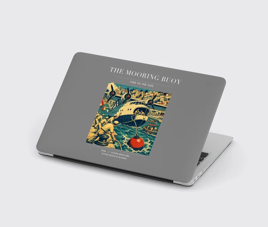 VINTAGE G4183 - The Mooring Buoy - Designed MacBook Cases design on gray