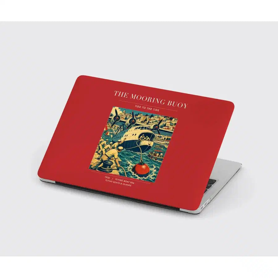 VINTAGE G4183 - The Mooring Buoy - Designed MacBook Cases design on red