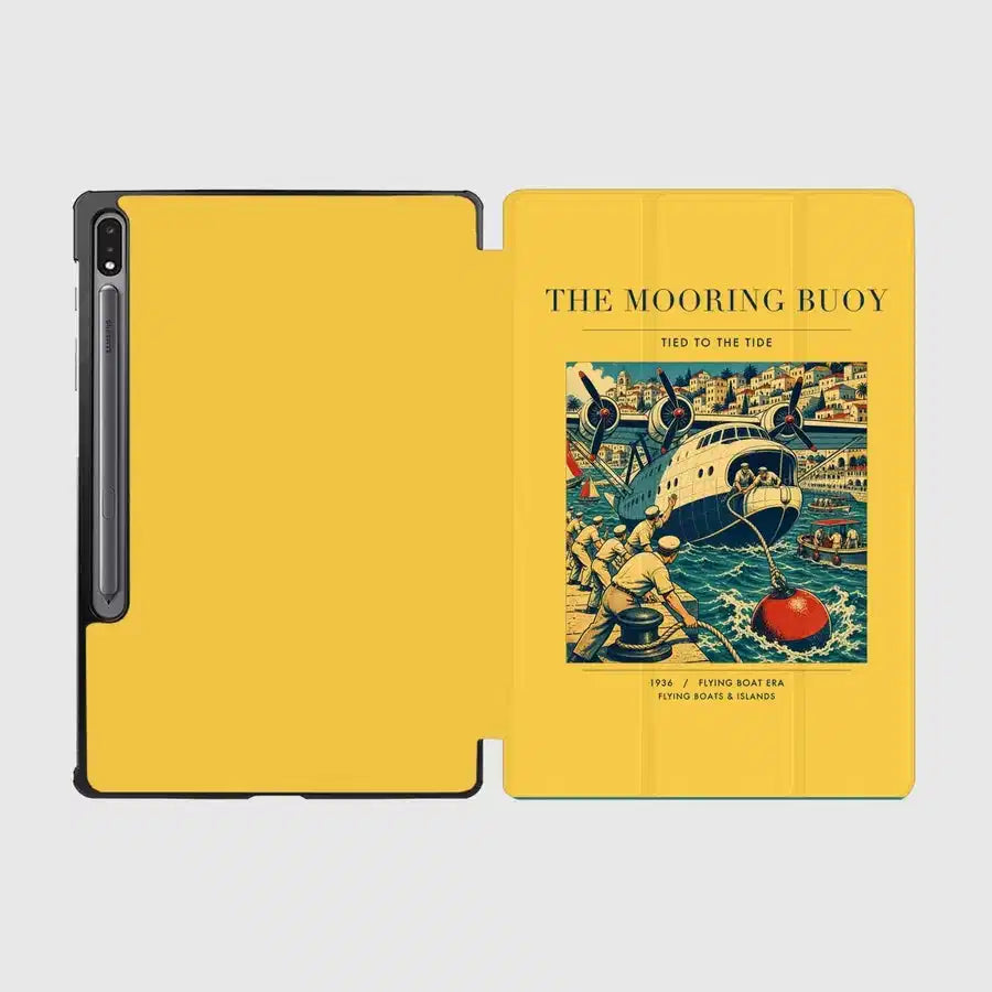 VINTAGE G4183 - The Mooring Buoy - Designed iPad & Samsung Tablet Cases design on yellow samsung