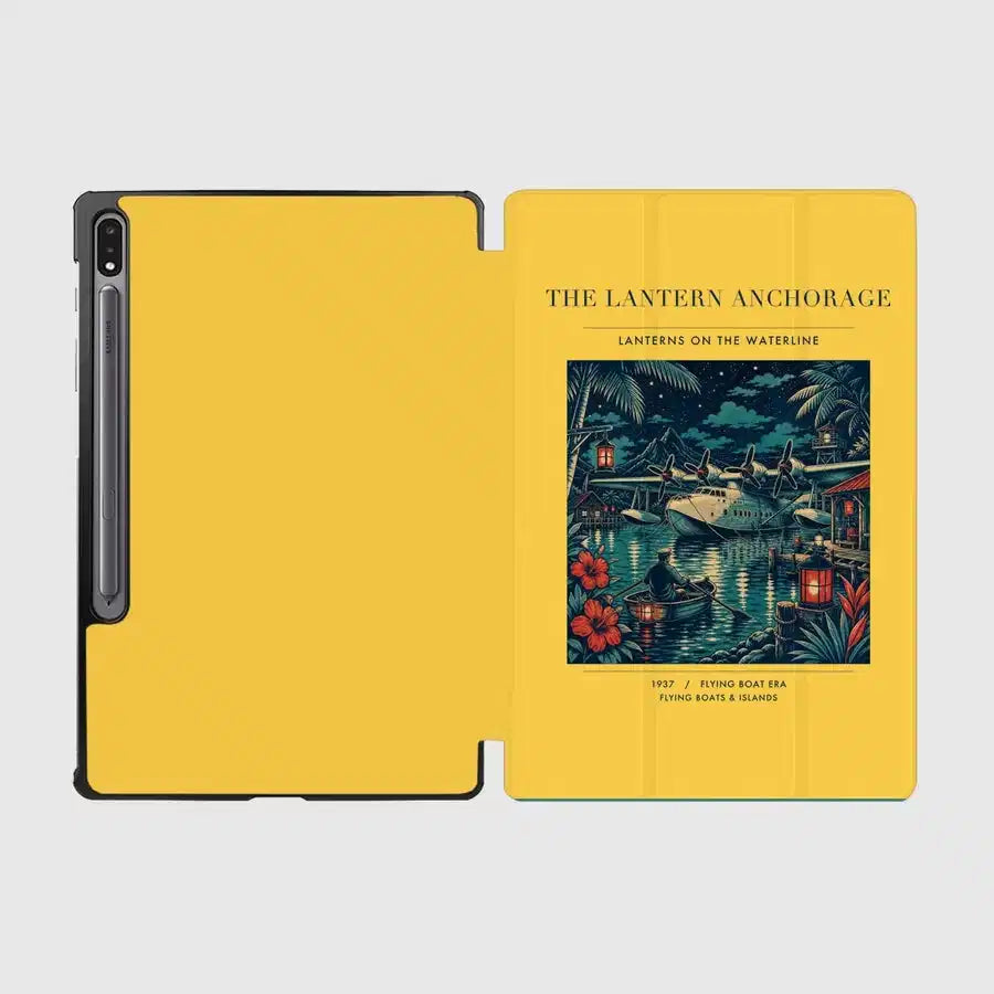 VINTAGE G4187 - The Lantern Anchorage - Designed iPad & Samsung Tablet Cases design on yellow samsung